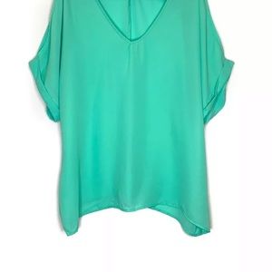 LUSH Mint Green Blouse